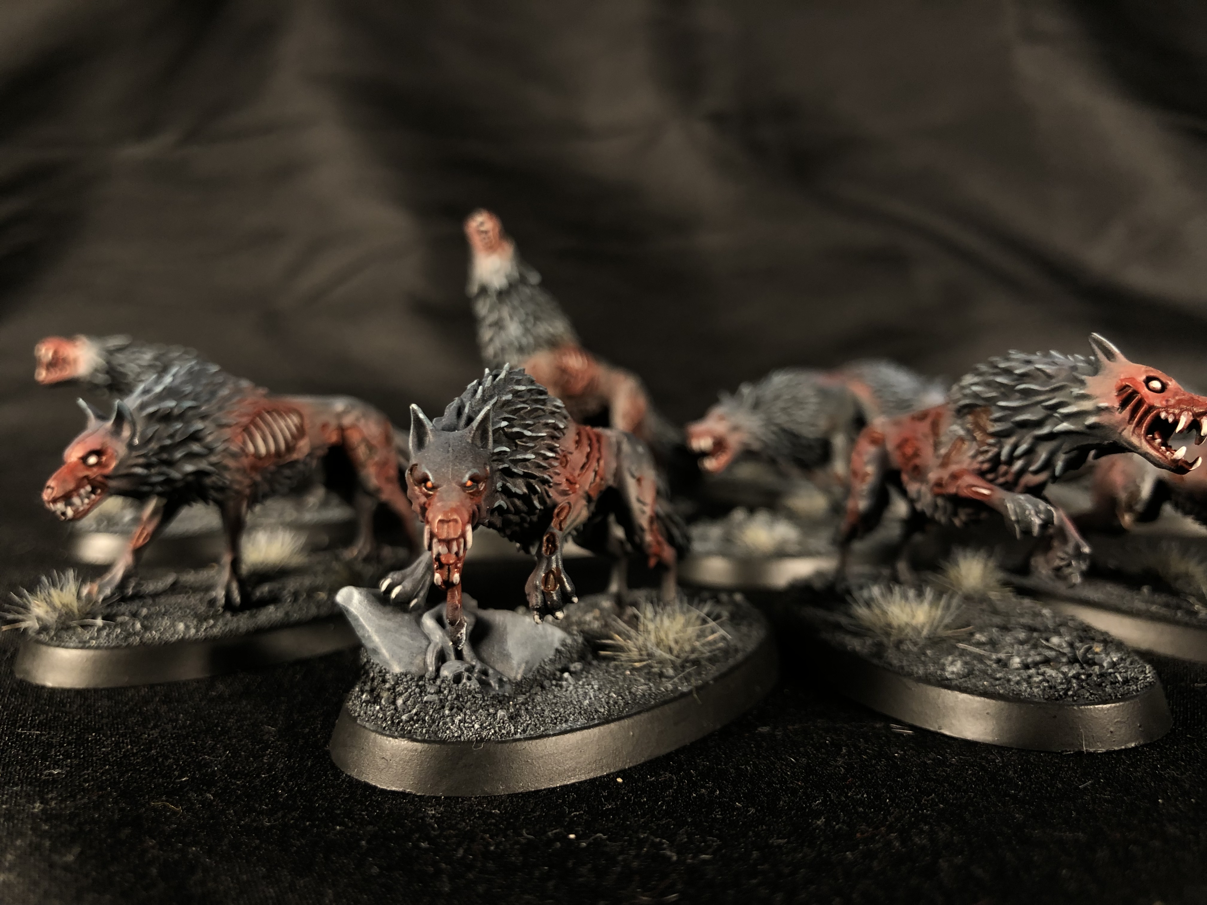 Soulblight Gravelords Dire Wolves